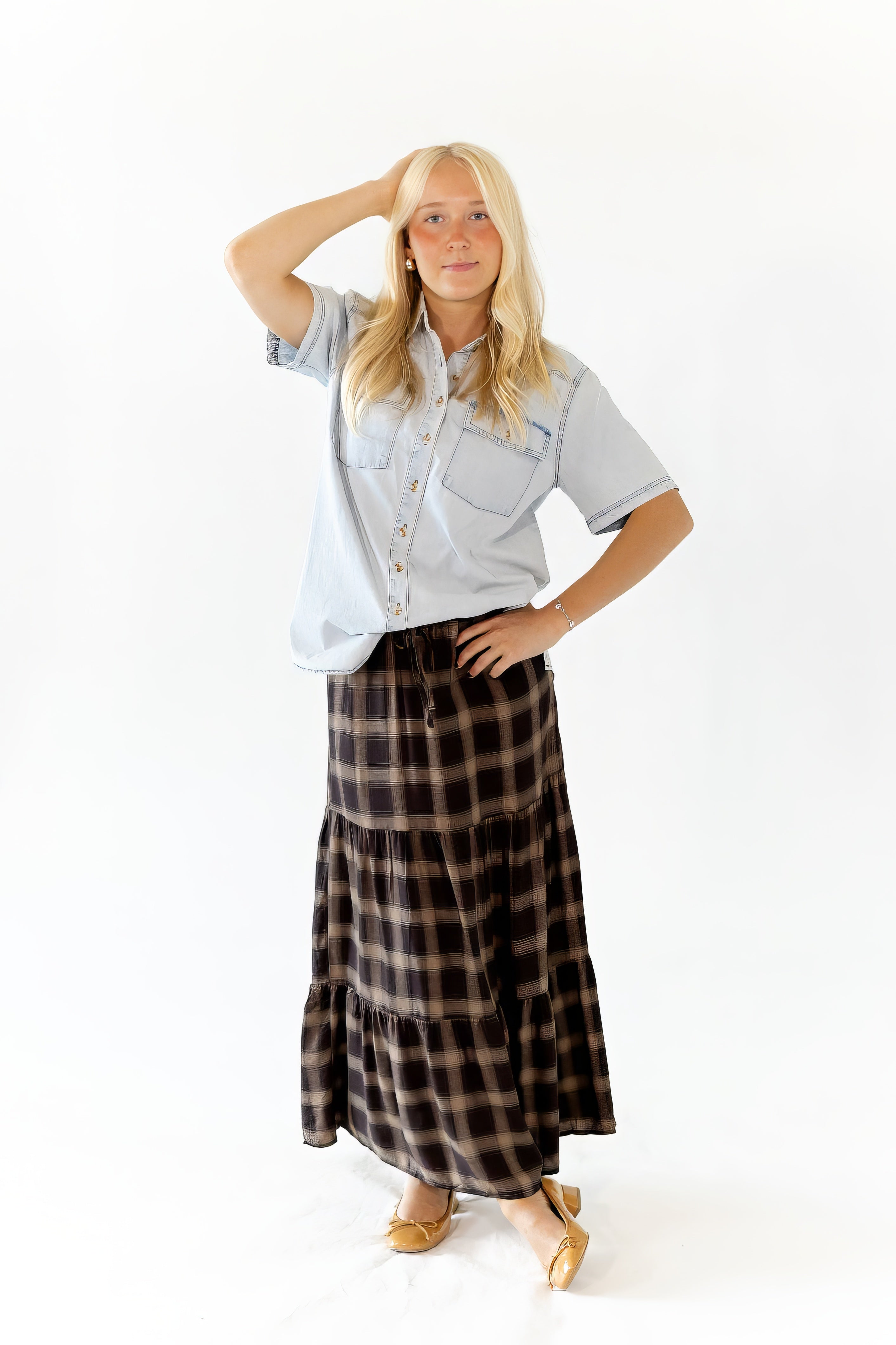 Rodes Chambray Button Up