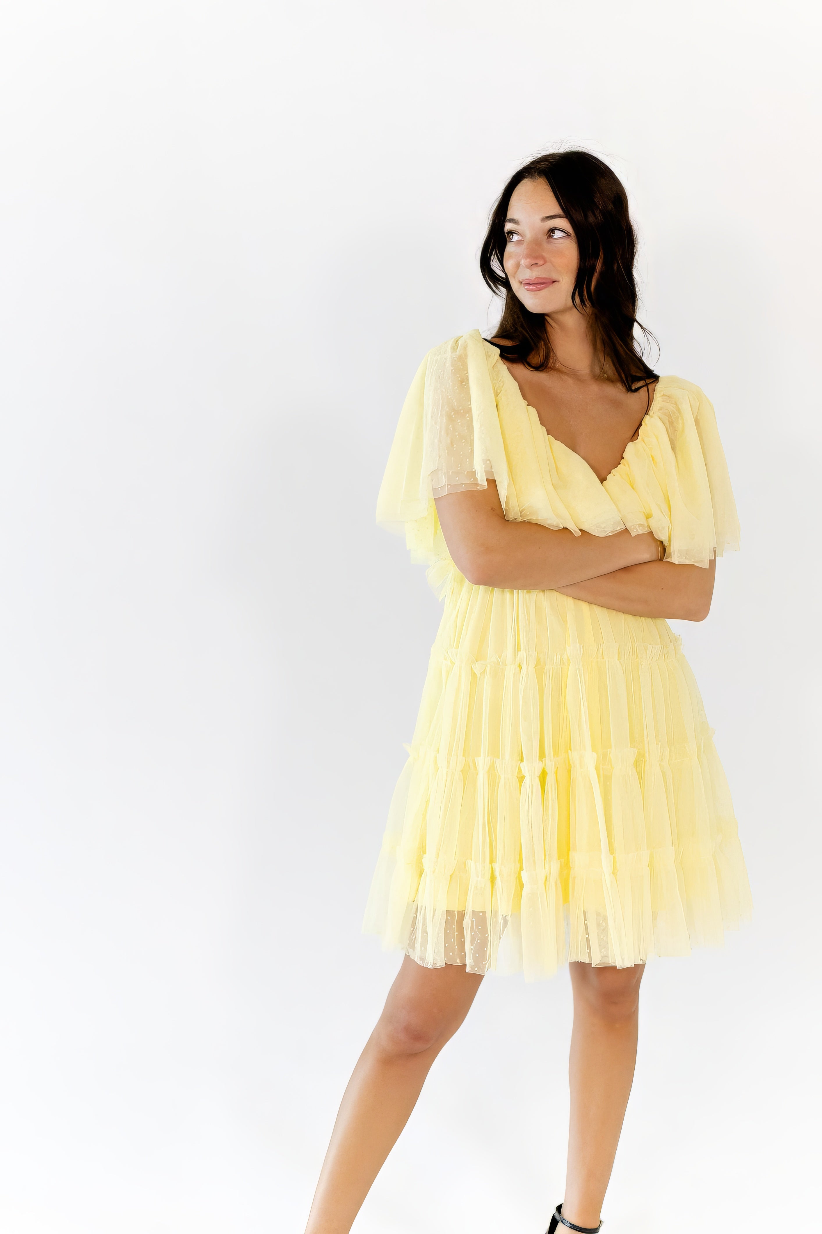 Tasha Layered Ruffle Mini Dress