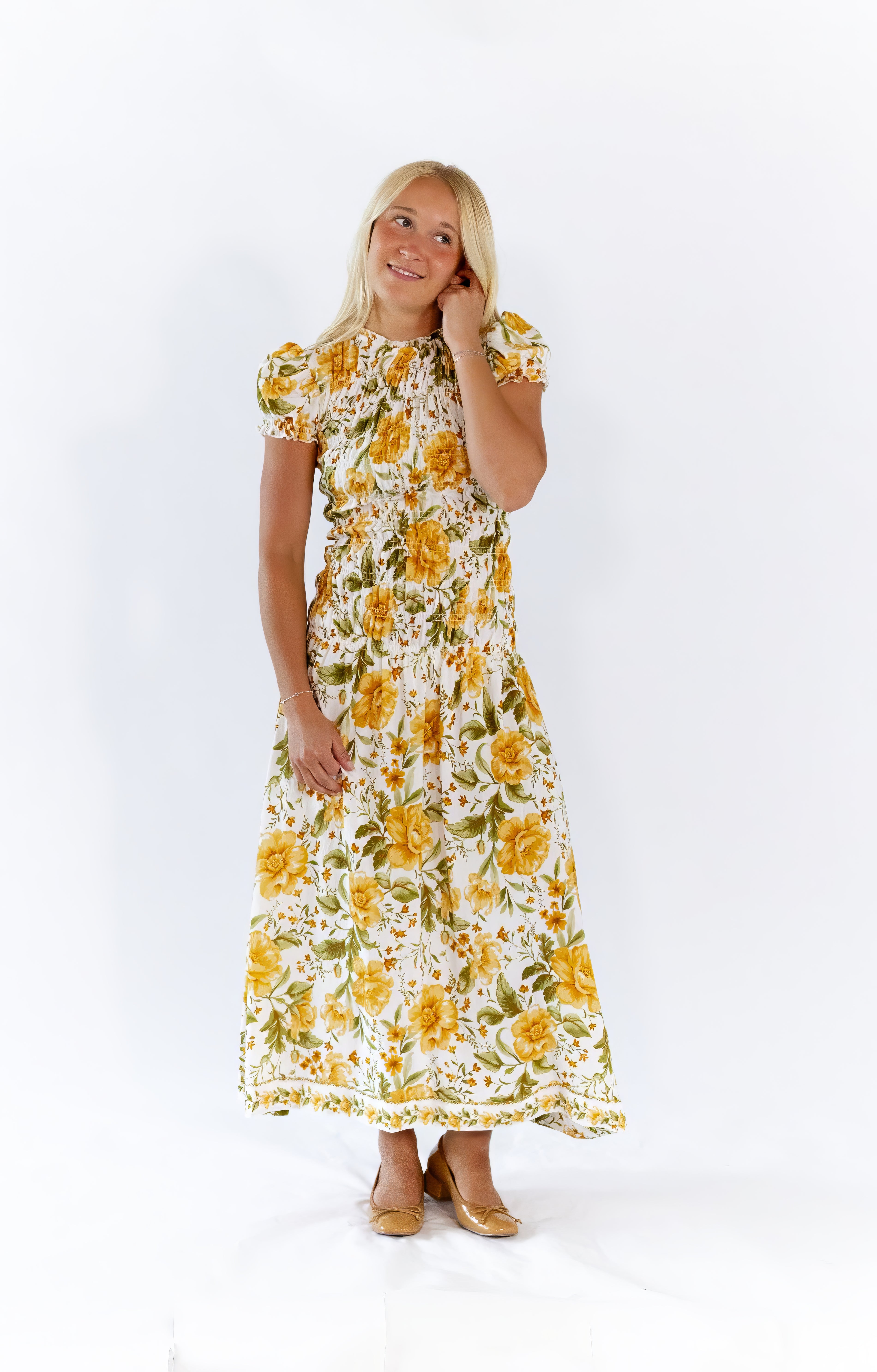 Nia Floral Smocked Dress