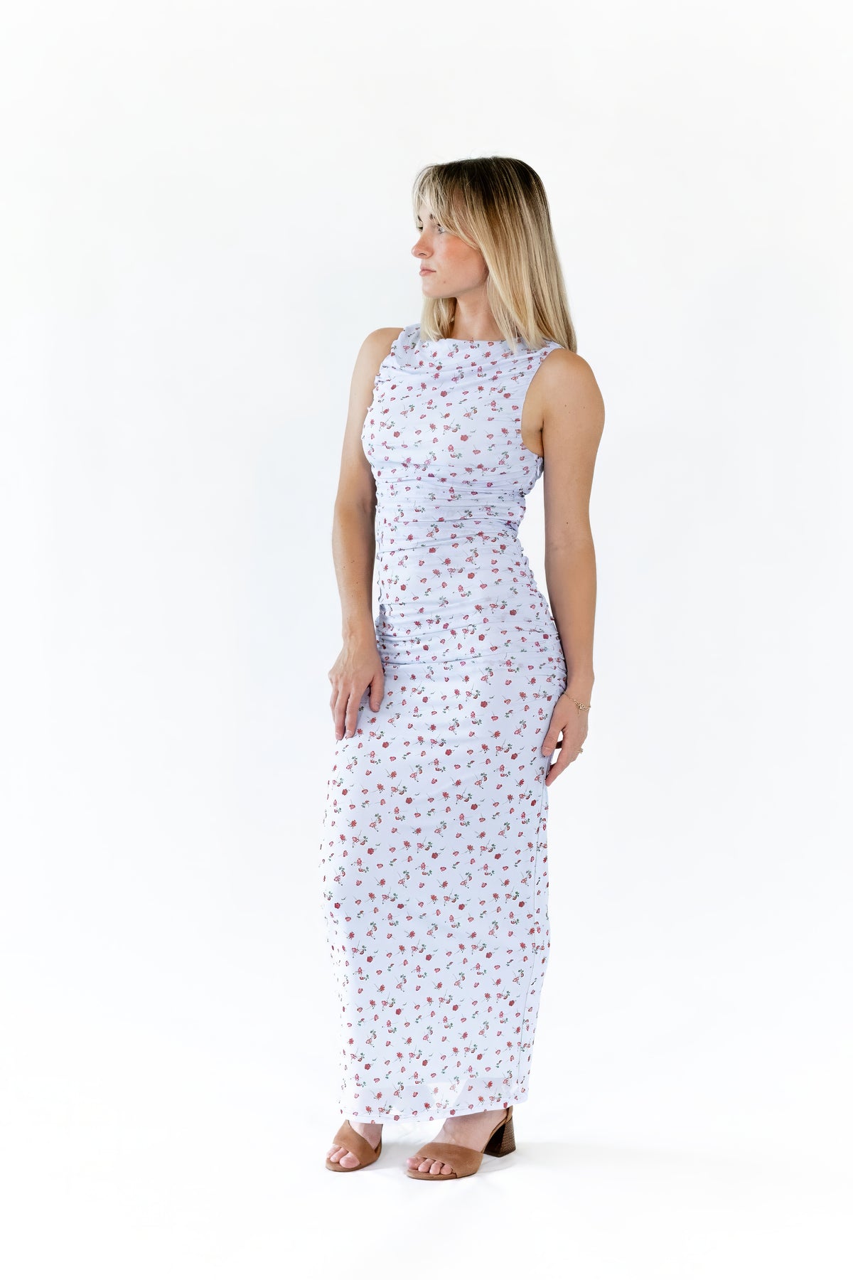 LC2669D-1 Blue And Red Floral Formal Dress