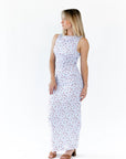 LC2669D-1 Blue And Red Floral Formal Dress