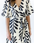 Nora Botanical Wrap Dress