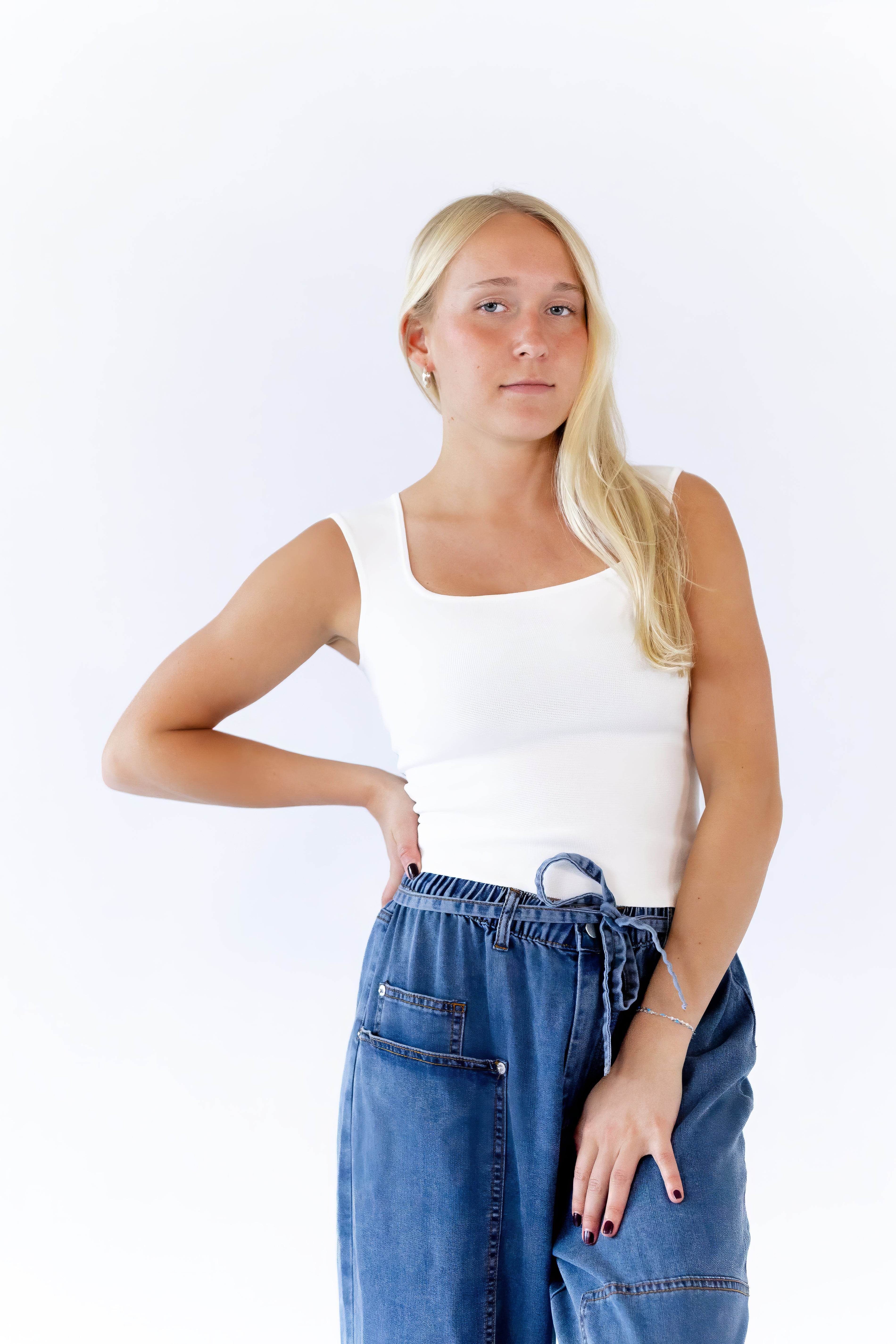 Simon Flowing Denim Pants