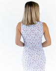 LC2669D-1 Blue And Red Floral Formal Dress