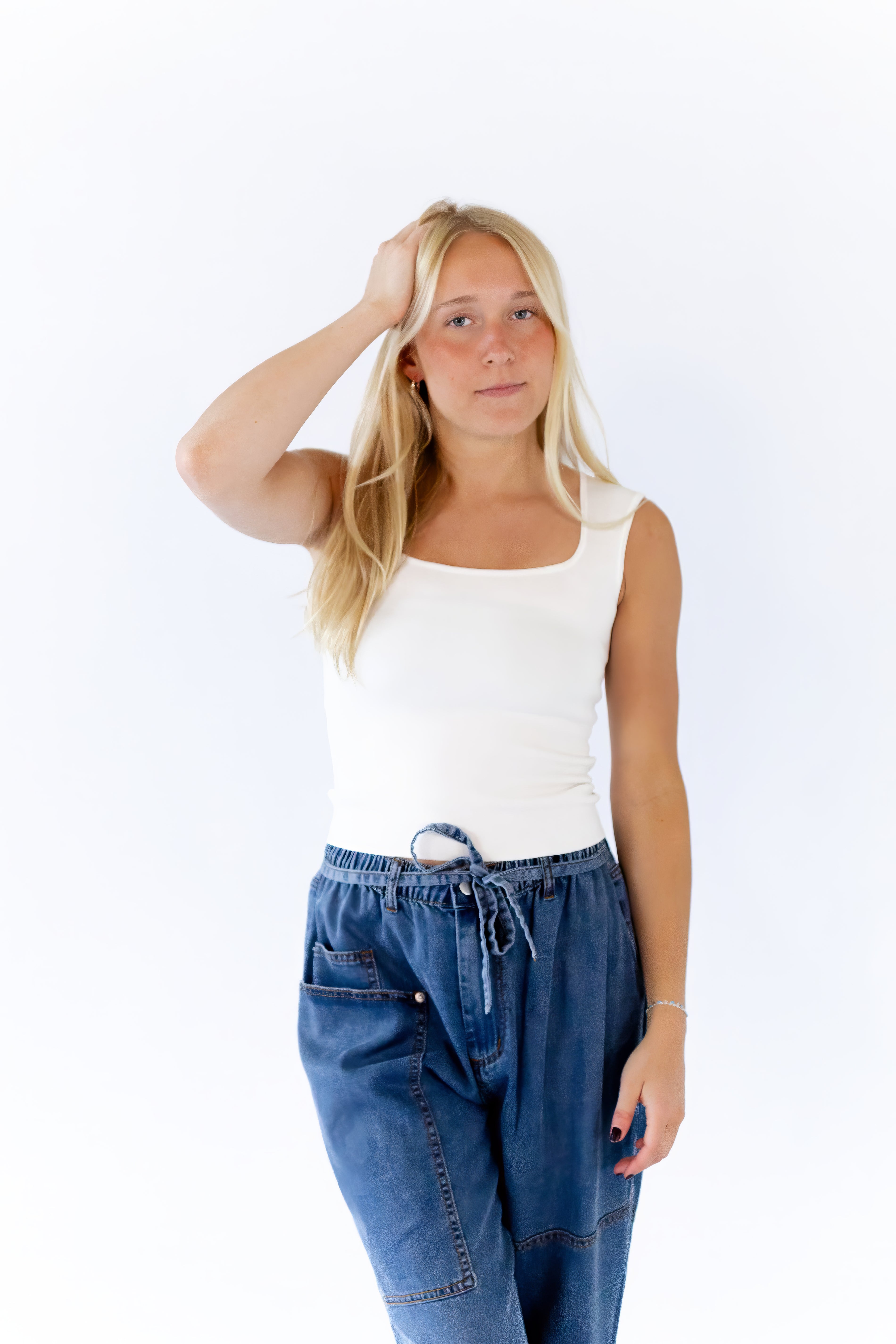 Simon Flowing Denim Pants