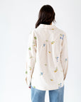 Elara Embroidered Button Up