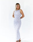 LC2669D-1 Blue And Red Floral Formal Dress