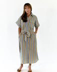 Hazel Belted Midi Dress