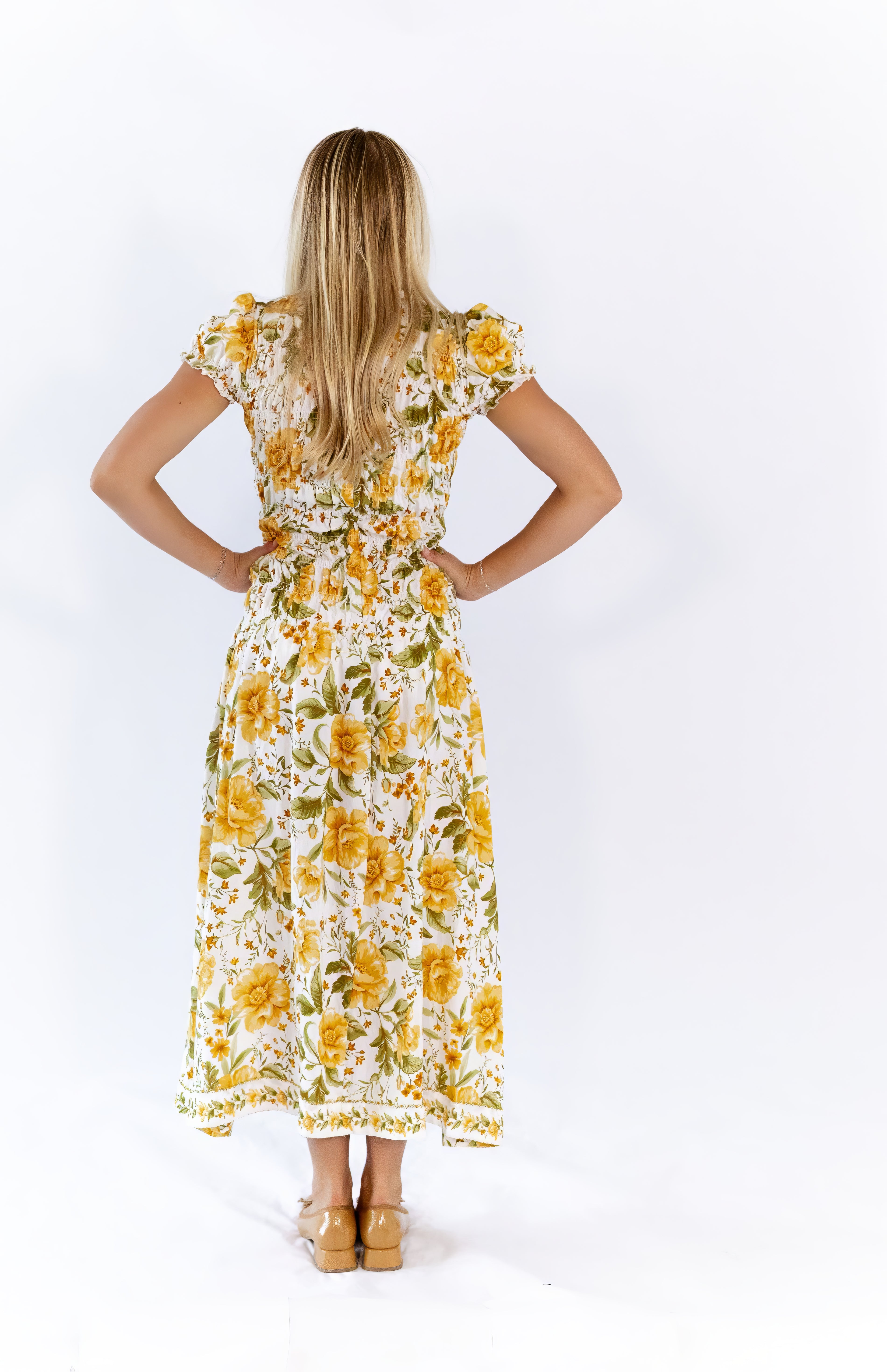 Nia Floral Smocked Dress