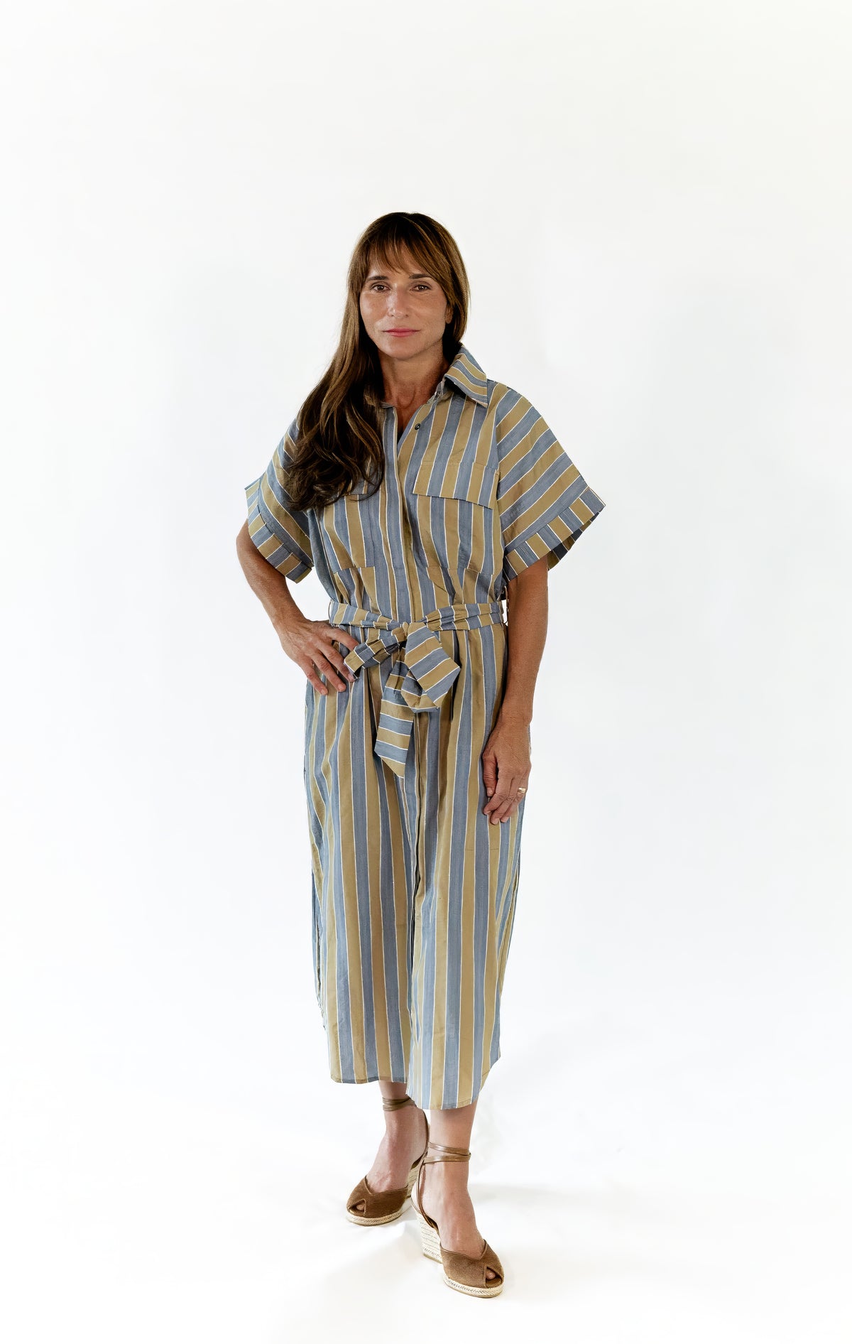 Hazel Belted Midi Dress