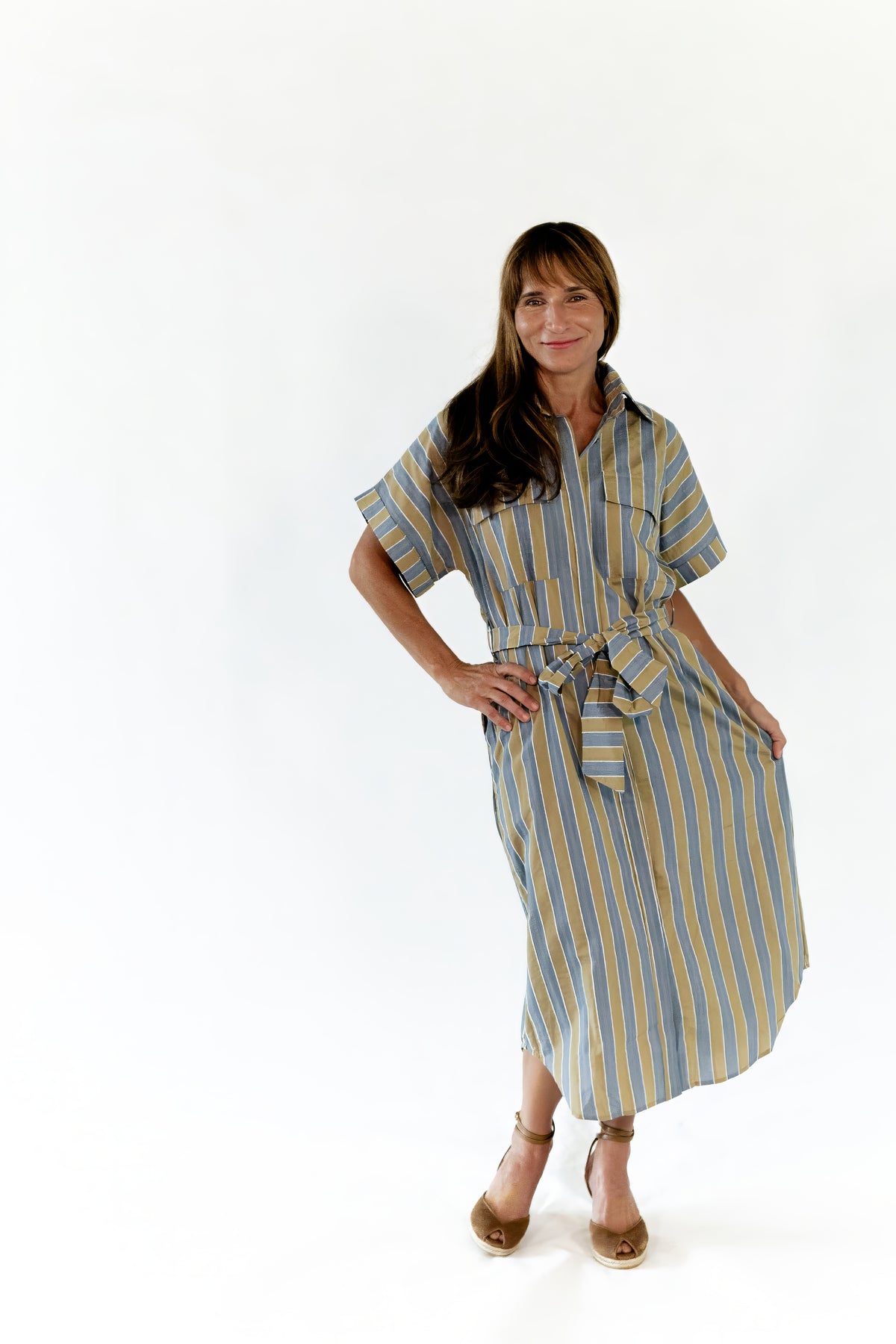 Hazel Belted Midi Dress