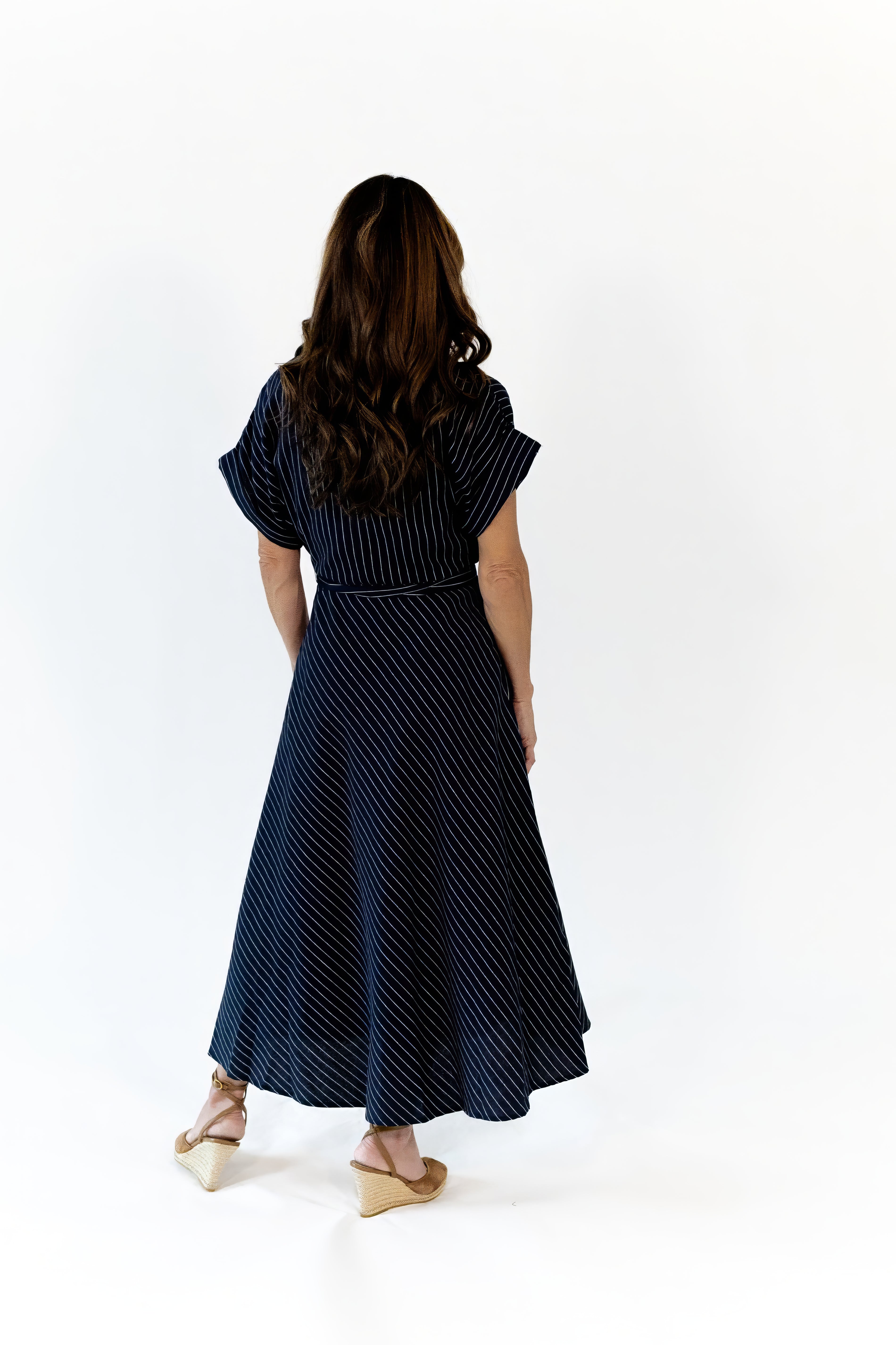 Taylor Striped Midi Dress