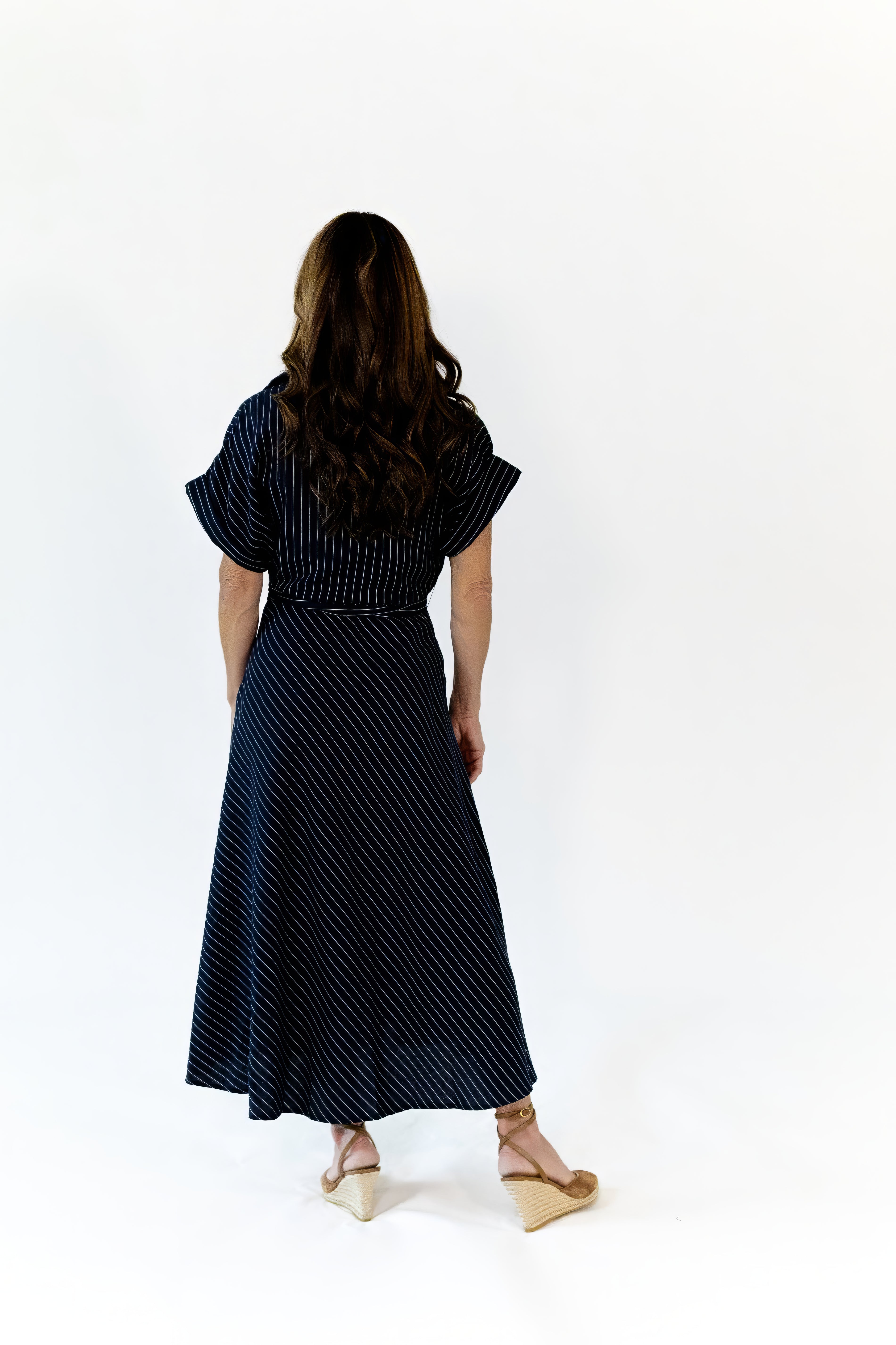 Taylor Striped Midi Dress