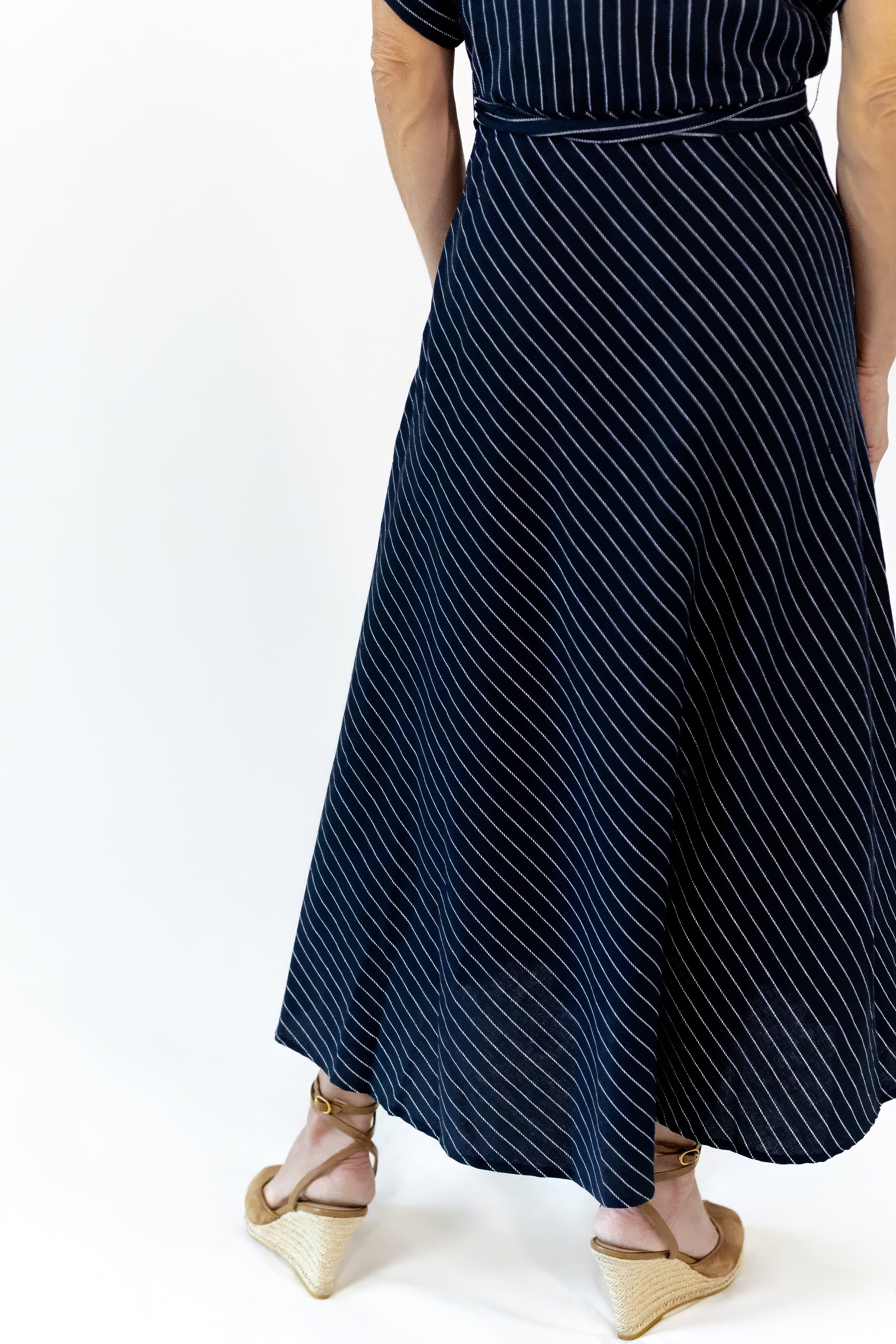 Taylor Striped Midi Dress