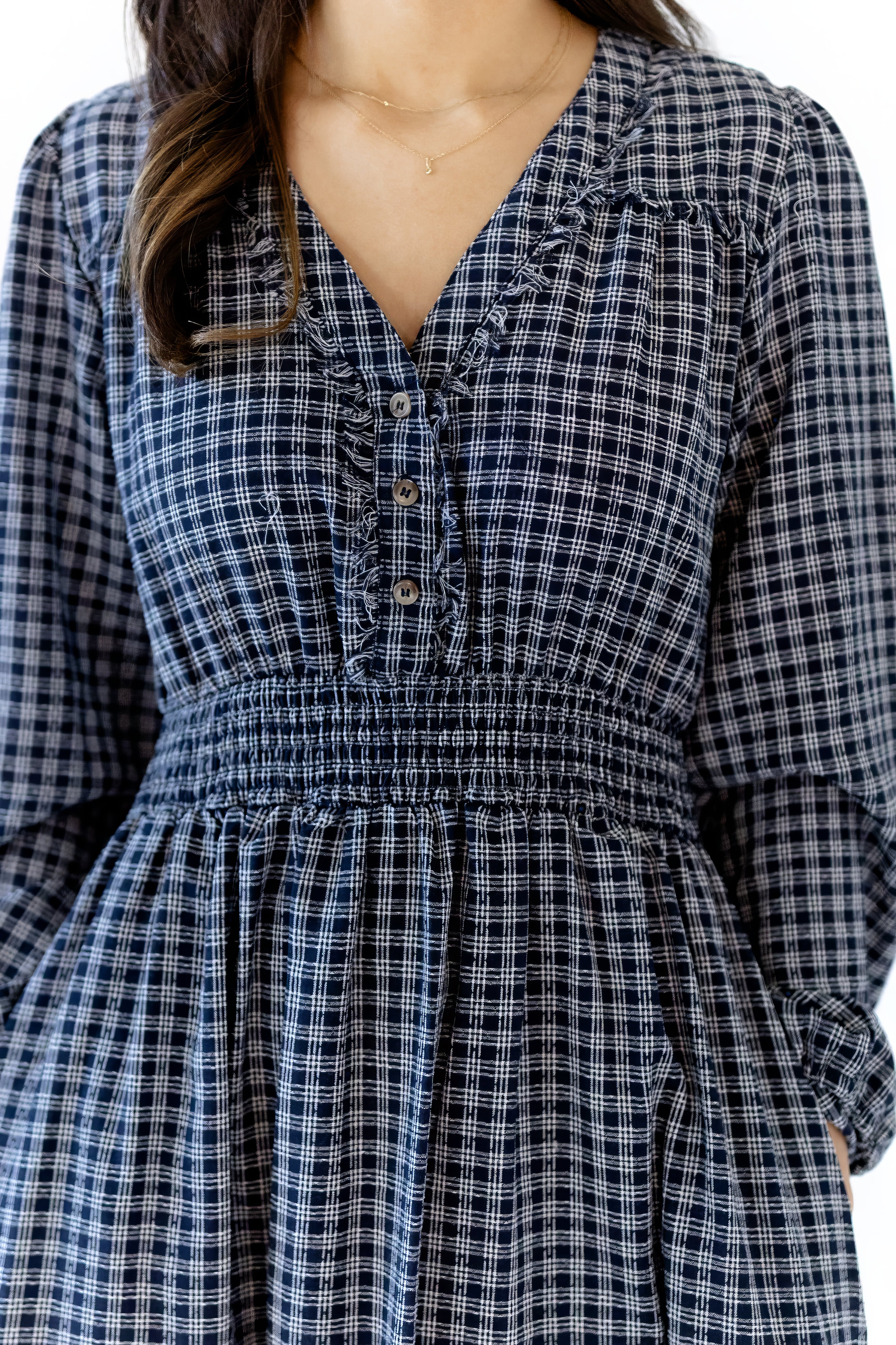 Izzy Smocked Plaid Dress