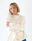 Elowen Floral Sunkissed Coconut Pullover