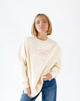 Elowen Floral Sunkissed Coconut Pullover