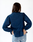 Colette Denim Bow Top