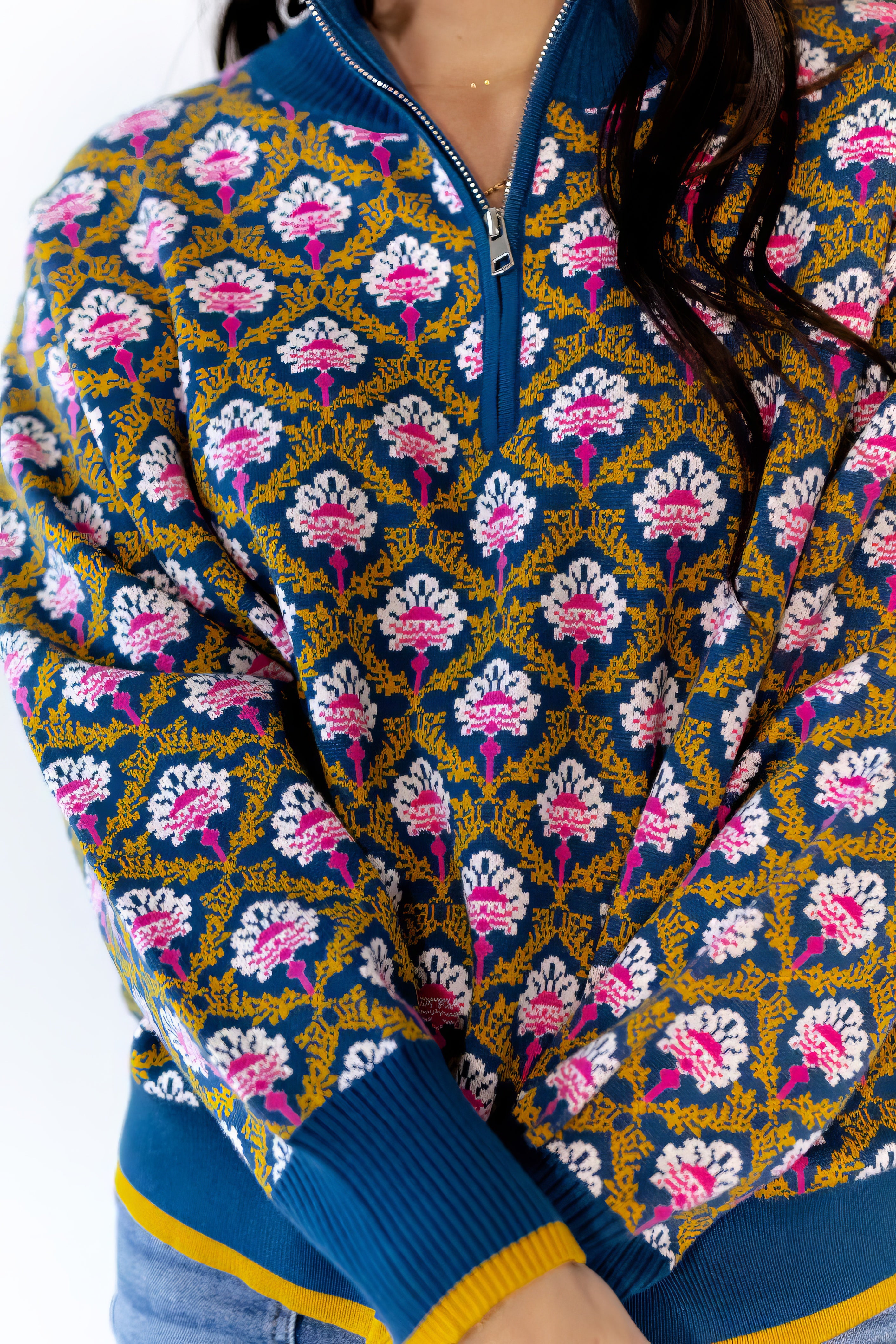 Wilkey Mosaic Half-Zip – Twirl Boutique