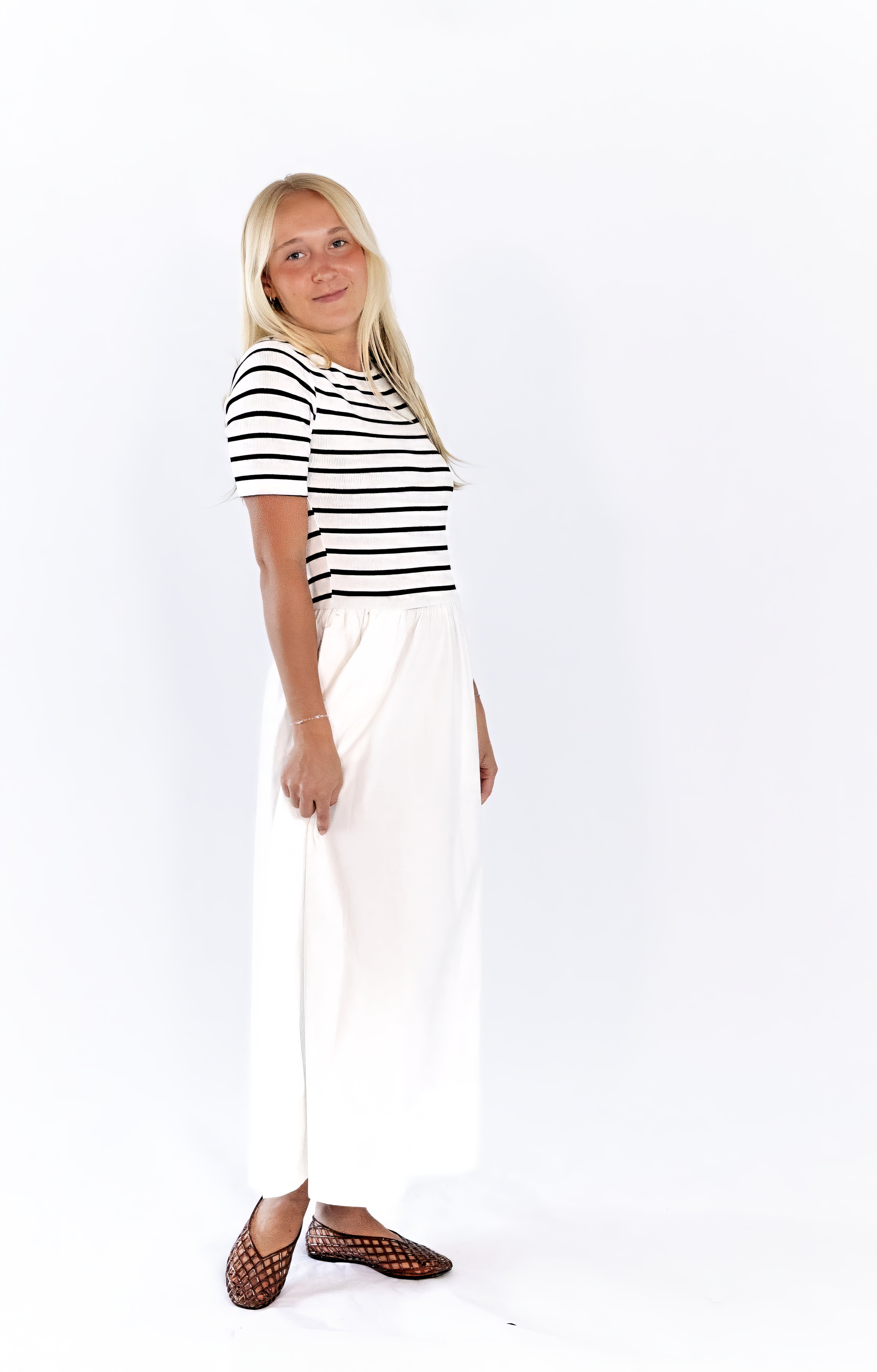 Alicia Woven Midi Dress
