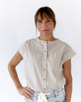 Quinn Striped Button Up