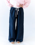 Lenon Ruffle Waist Wide Leg Pants