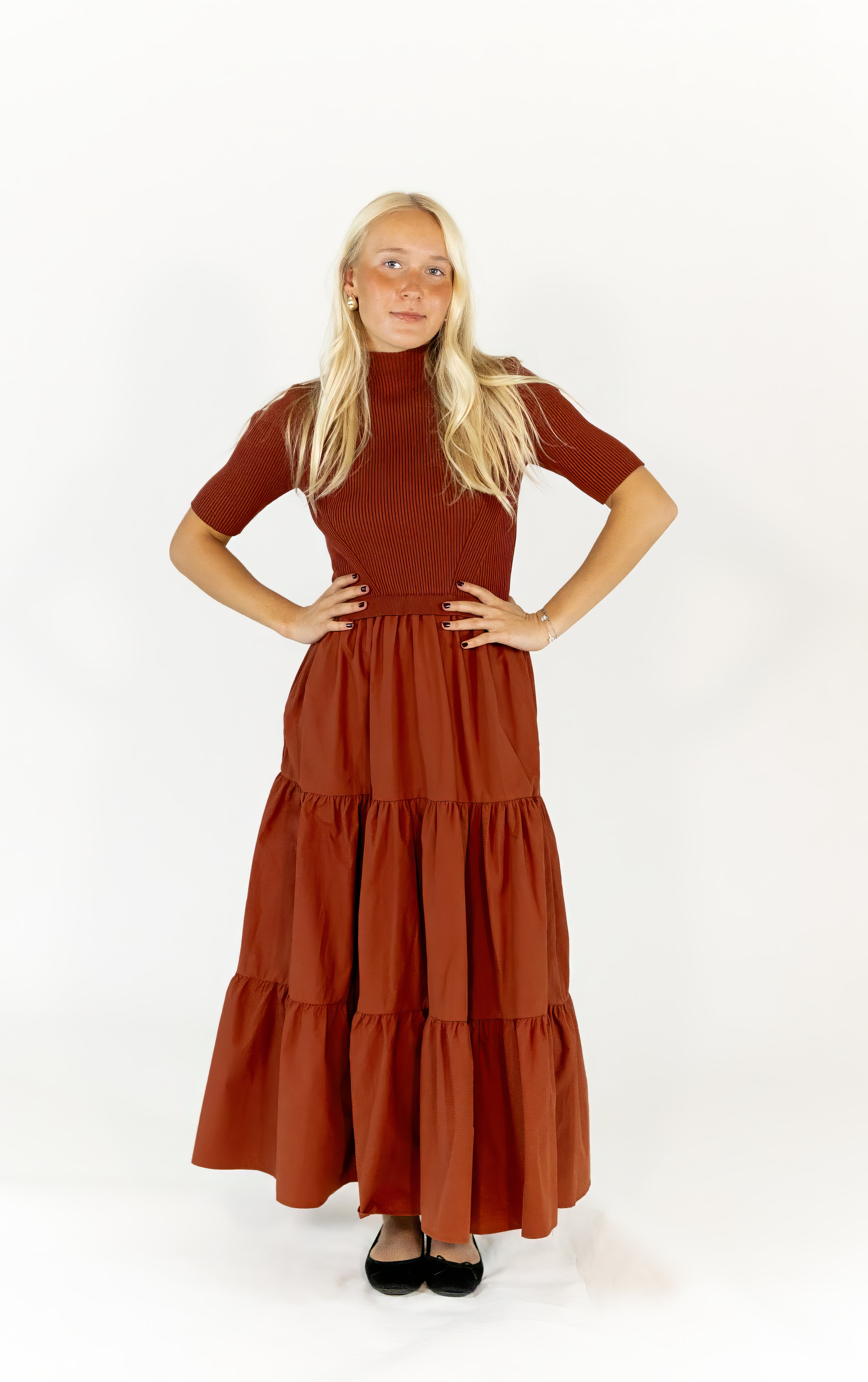 Mable Tiered Midi Dress