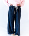Lenon Ruffle Waist Wide Leg Pants
