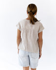 Quinn Striped Button Up