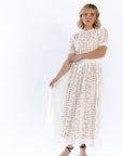Angelica Lace Midi Dress