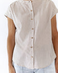 Quinn Striped Button Up