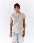 Quinn Striped Button Up