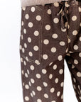 Leila Polka Dot Pants · Chocolate