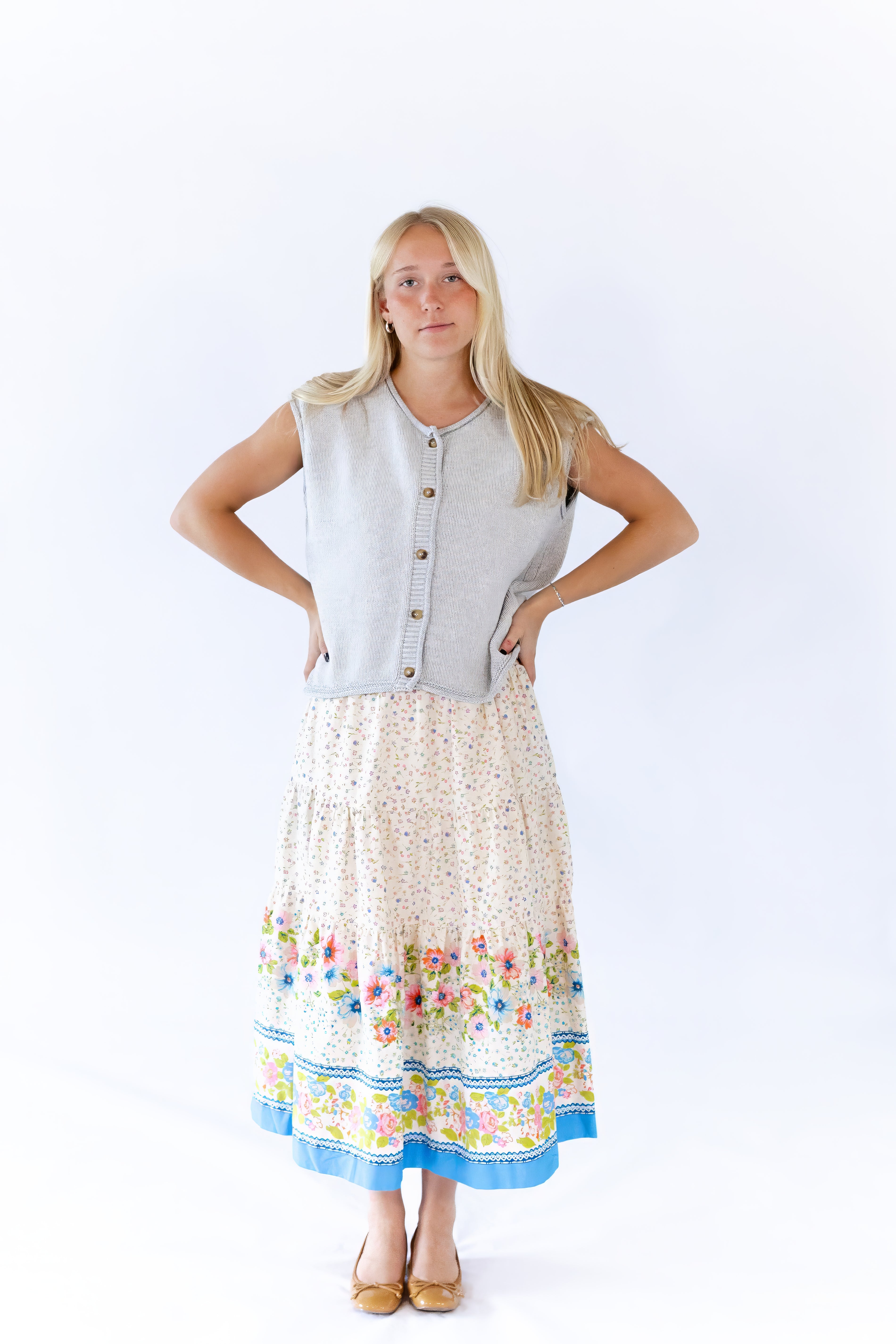 Peyton Raw Edge Cardigan · Grey
