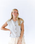 Peyton Raw Edge Cardigan · Grey