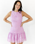 Sophie Lined Lace Mini Dress