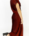 Camille Knotted Satin Finish Dress