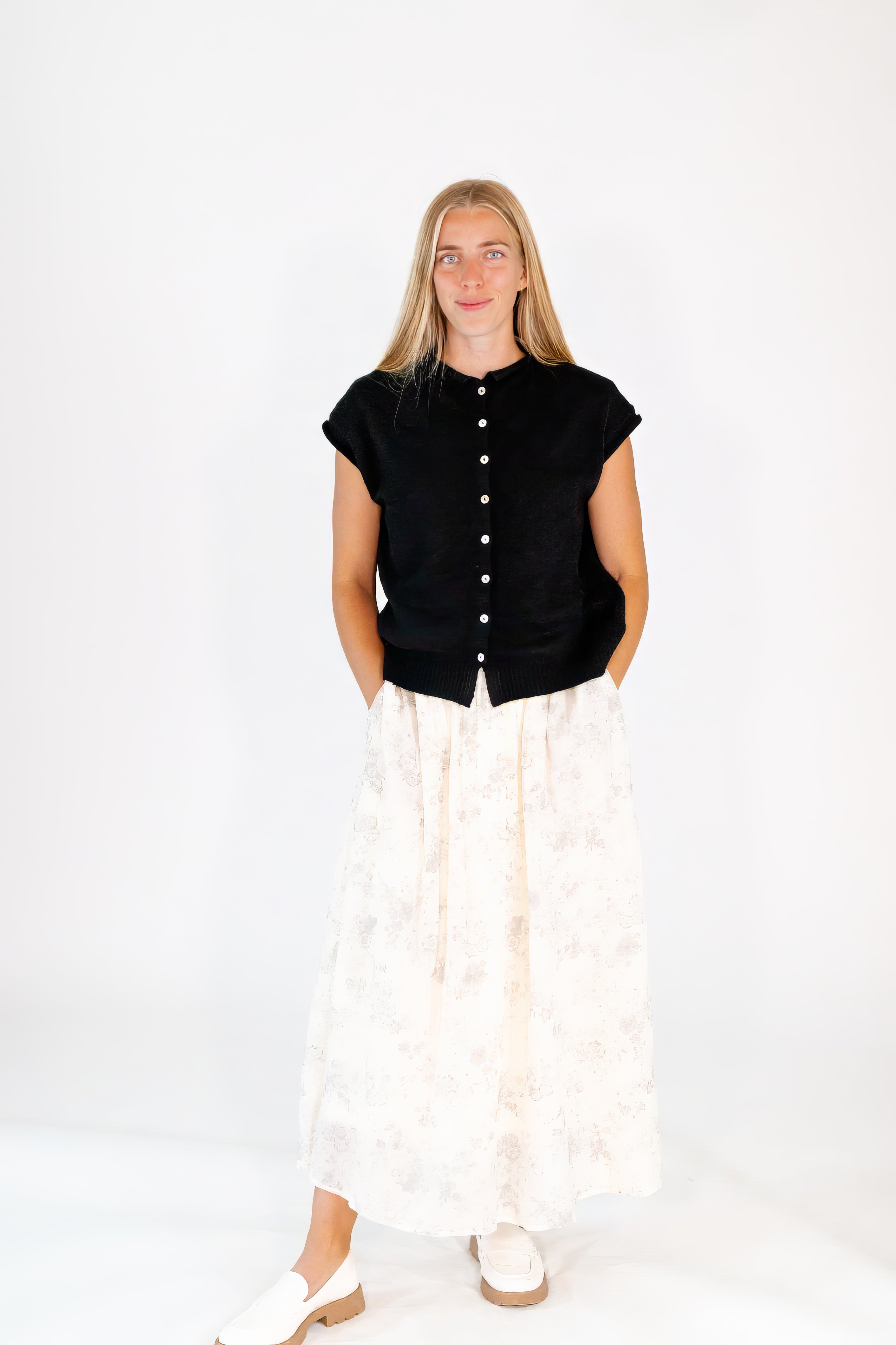 Tonae Floral Midi Skirt
