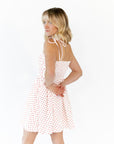 Georgie Polka Dot Dress · White