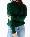 Soliel Ribbed Mock Neck Sweater