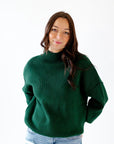 Soliel Ribbed Mock Neck Sweater