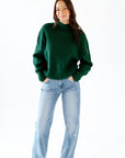 Soliel Ribbed Mock Neck Sweater