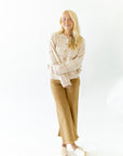 Oatmeal Striped Cardigan