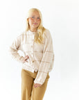 Oatmeal Striped Cardigan