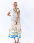 Mila Floral Midi Skirt