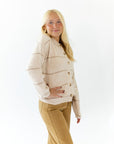 Oatmeal Striped Cardigan