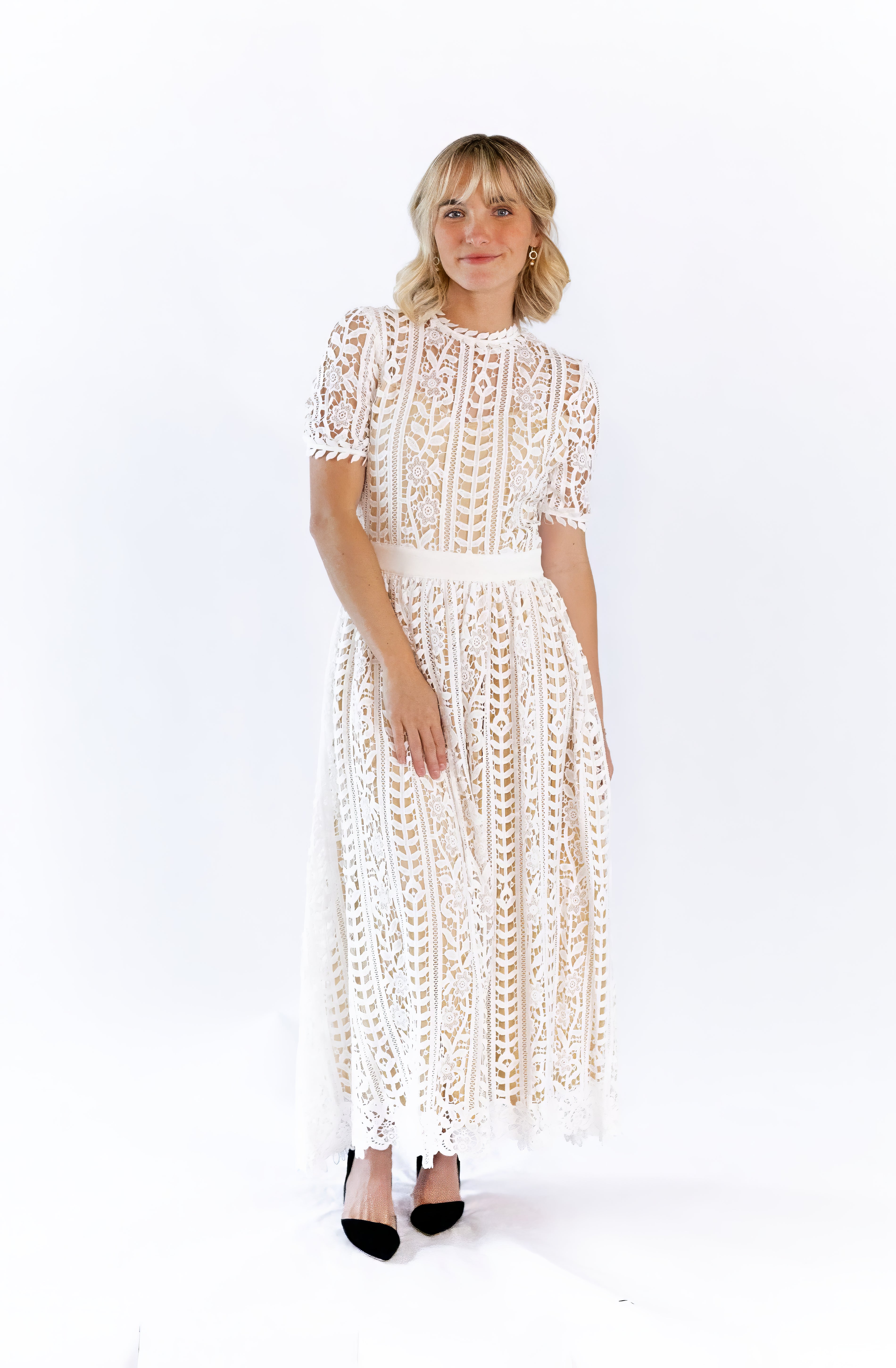 Angelica Lace Midi Dress