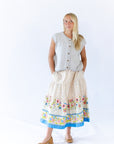 Mila Floral Midi Skirt
