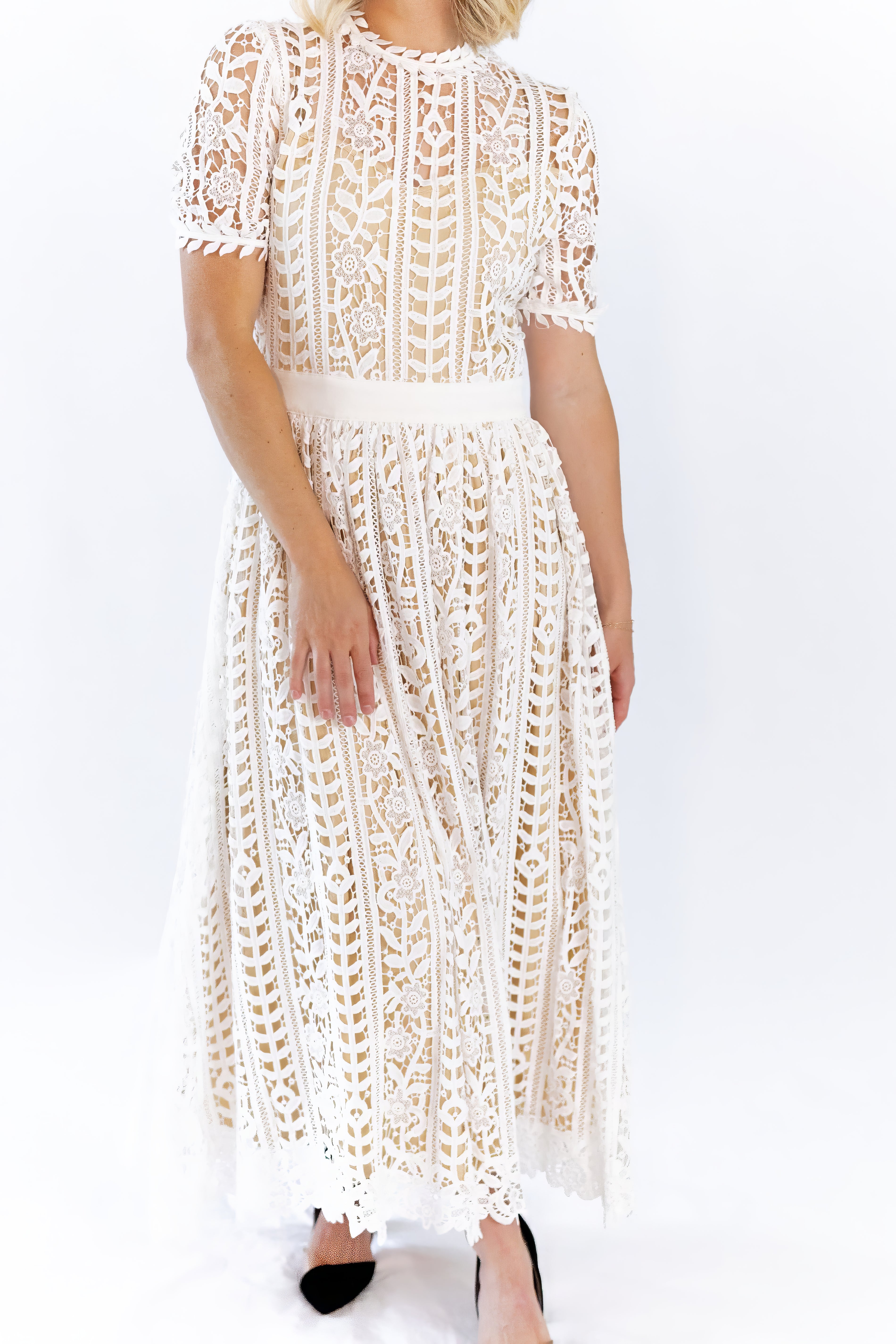Angelica Lace Midi Dress
