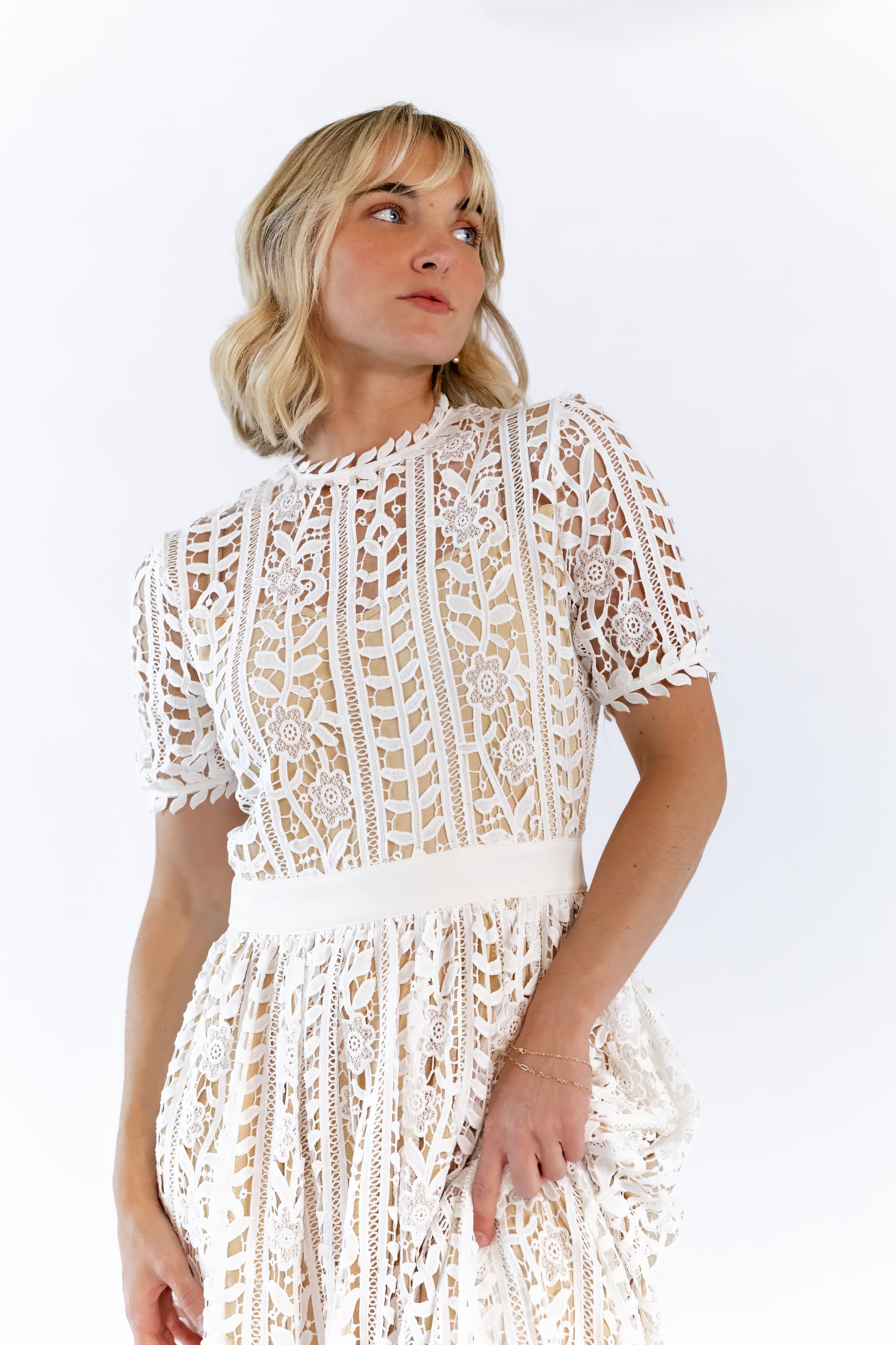 Angelica Lace Midi Dress